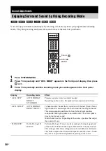 Предварительный просмотр 56 страницы Sony DAV IS50 - Bravia Theater Home System Operating Instructions Manual