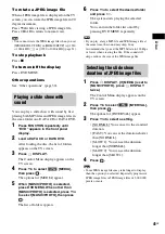 Preview for 41 page of Sony DAV-JZ8888K Operating Instructions Manual