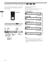 Preview for 22 page of Sony DAV-L8000 - Micro Satellite System Operating Instructions Manual