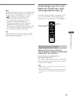 Preview for 53 page of Sony DAV-L8000 - Micro Satellite System Operating Instructions Manual