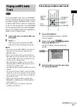 Preview for 47 page of Sony DAV-LF1 Operating Instructions Manual