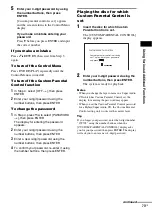 Preview for 73 page of Sony DAV-LF1 Operating Instructions Manual