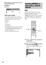 Preview for 60 page of Sony DAV-LF1H Operating Instructions Manual