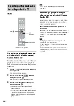 Preview for 66 page of Sony DAV-LF1H Operating Instructions Manual