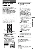 Preview for 45 page of Sony DAV-S800 Operating Instructions Manual