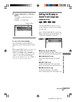 Preview for 65 page of Sony DAV-S880 Operating Instructions Manual