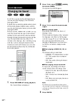 Предварительный просмотр 44 страницы Sony DAV-SB300 Operating Instructions Manual