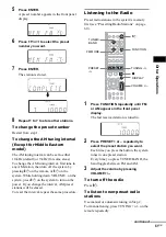 Preview for 61 page of Sony DAV-SB300 Operating Instructions Manual