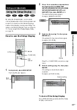 Предварительный просмотр 65 страницы Sony DAV-SB300 Operating Instructions Manual