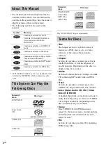 Предварительный просмотр 6 страницы Sony DAV-SB5000W Operating Instructions Manual