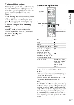 Предварительный просмотр 31 страницы Sony DAV-SB5000W Operating Instructions Manual