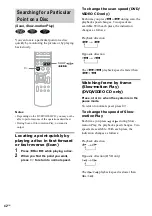 Предварительный просмотр 42 страницы Sony DAV-SB5000W Operating Instructions Manual