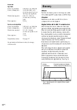 Предварительный просмотр 82 страницы Sony DAV-SB5000W Operating Instructions Manual