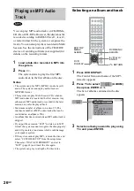 Предварительный просмотр 26 страницы Sony DAV-SC6 Operating Instructions Manual