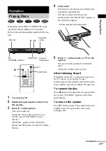 Предварительный просмотр 25 страницы Sony DAV-SR1 Operating Instructions Manual