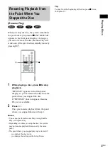 Предварительный просмотр 27 страницы Sony DAV-SR1 Operating Instructions Manual