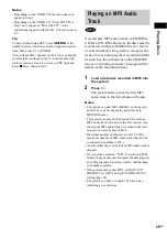 Предварительный просмотр 29 страницы Sony DAV-SR1 Operating Instructions Manual