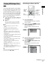 Предварительный просмотр 31 страницы Sony DAV-SR1 Operating Instructions Manual