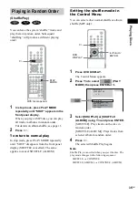 Предварительный просмотр 35 страницы Sony DAV-SR1 Operating Instructions Manual