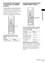 Предварительный просмотр 47 страницы Sony DAV-SR1 Operating Instructions Manual