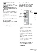 Предварительный просмотр 67 страницы Sony DAV-SR1 Operating Instructions Manual