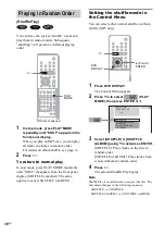 Preview for 36 page of Sony DAV-SR2 Operating Instructions Manual