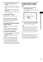 Preview for 57 page of Sony DAV-SR2 Operating Instructions Manual