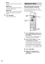 Предварительный просмотр 66 страницы Sony DAV-SR2 Operating Instructions Manual