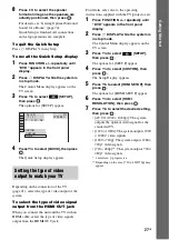 Предварительный просмотр 27 страницы Sony DAV-TZ100 Operating Instructions Manual