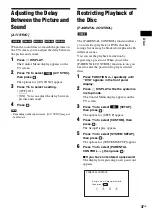 Preview for 47 page of Sony DAV-TZ100 Operating Instructions Manual