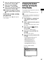 Preview for 49 page of Sony DAV-TZ100 Operating Instructions Manual