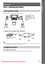 Предварительный просмотр 21 страницы Sony DAV-TZ210 Operating Instructions Manual