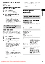 Предварительный просмотр 33 страницы Sony DAV-TZ210 Operating Instructions Manual