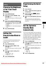 Предварительный просмотр 55 страницы Sony DAV-TZ210 Operating Instructions Manual