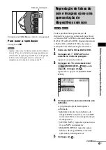 Предварительный просмотр 63 страницы Sony DAV X10 - Bravia Theater Home System (Portuguese) Manual De Instruções