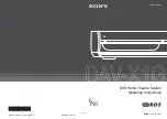 Sony DAV X1G Operating Instructions Manual preview