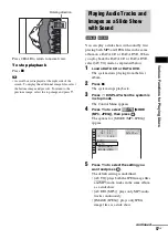 Предварительный просмотр 57 страницы Sony DAV-X1V - 5 Disc 2.1 Channel Platinum Dvd Dream System Operating Instructions Manual