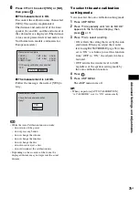 Предварительный просмотр 75 страницы Sony DAV-X1V - 5 Disc 2.1 Channel Platinum Dvd Dream System Operating Instructions Manual