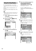 Предварительный просмотр 76 страницы Sony DAV-X1V - 5 Disc 2.1 Channel Platinum Dvd Dream System Operating Instructions Manual