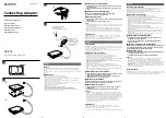 Sony DC-FX1 Operating Instructions preview