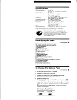 Предварительный просмотр 8 страницы Sony DC-VQ800 Operating Instructions Manual