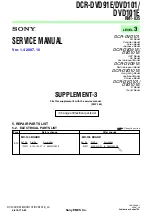 Предварительный просмотр 125 страницы Sony DCR-DVD101 Service Manual