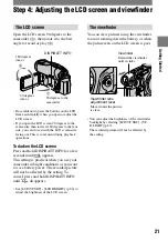 Preview for 21 page of Sony DCR-DVD103 Operating Manual