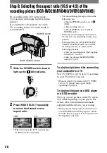 Preview for 26 page of Sony DCR-DVD103 Operating Manual