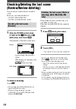 Preview for 38 page of Sony DCR-DVD103 Operating Manual