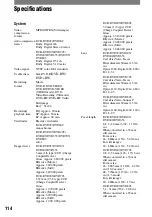 Preview for 114 page of Sony DCR-DVD103 Operating Manual