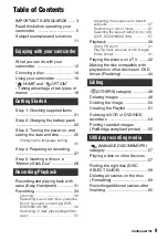 Preview for 9 page of Sony DCR-DVD108BDL Operating Manual