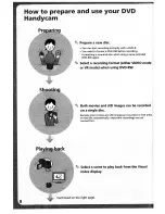 Preview for 8 page of Sony DCR-DVD200 - Dvd Handycam Camcorder Operating Instructions Manual