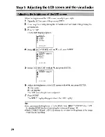 Preview for 24 page of Sony DCR-DVD200 - Dvd Handycam Camcorder Operating Instructions Manual