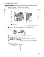 Предварительный просмотр 29 страницы Sony DCR-DVD200 - Dvd Handycam Camcorder Operating Instructions Manual